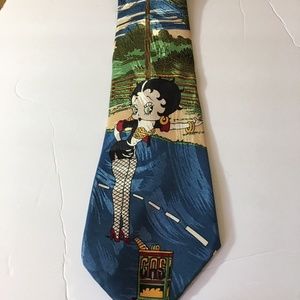 Tie - BETTY BOOP Cartoon -Hitchhiking w/ Gas Tank